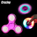 Colour Creative LED Light Dark Luminous Fidget Spinner Changes Antistress hand Spinner Stress Relief fidget Toys For Kids gifts.