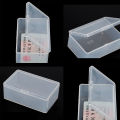 Square Plastic Clear Transparent With Lid Storage Box Collection Container Case NOVO. 