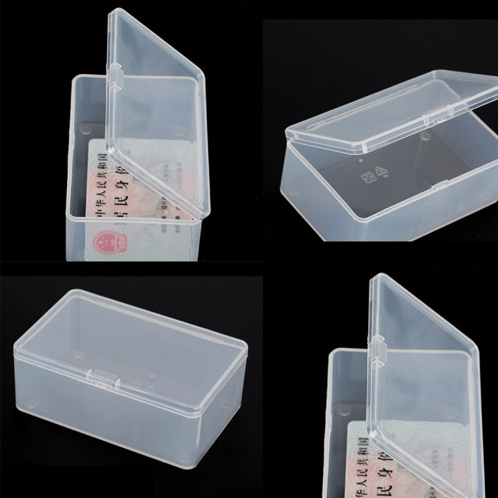 Square%20Plastic%20Clear%20Transparent%20With%20Lid%20Storage%20Box%20Collection%20Container%20Case%20NOVO%20-%20Image%202