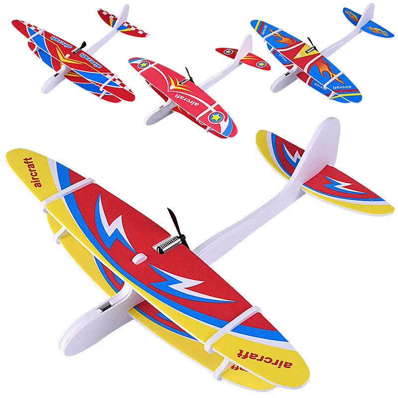 48 CM Hand Throwing Glider Plane Outdoor Park EPP Foam Electric Gliding Aircraft Flying Toys For Children with nice material Daraz .bd