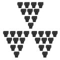 30Pcs D-Tap Dtap  Male Rewirable Cable Socket Rig. 