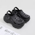 BEVERGREEN 7CM Summer Clogs Outdoor Waterproof Platform Women Slippers Beach Slides Massage Beard Black Designer Sandals.