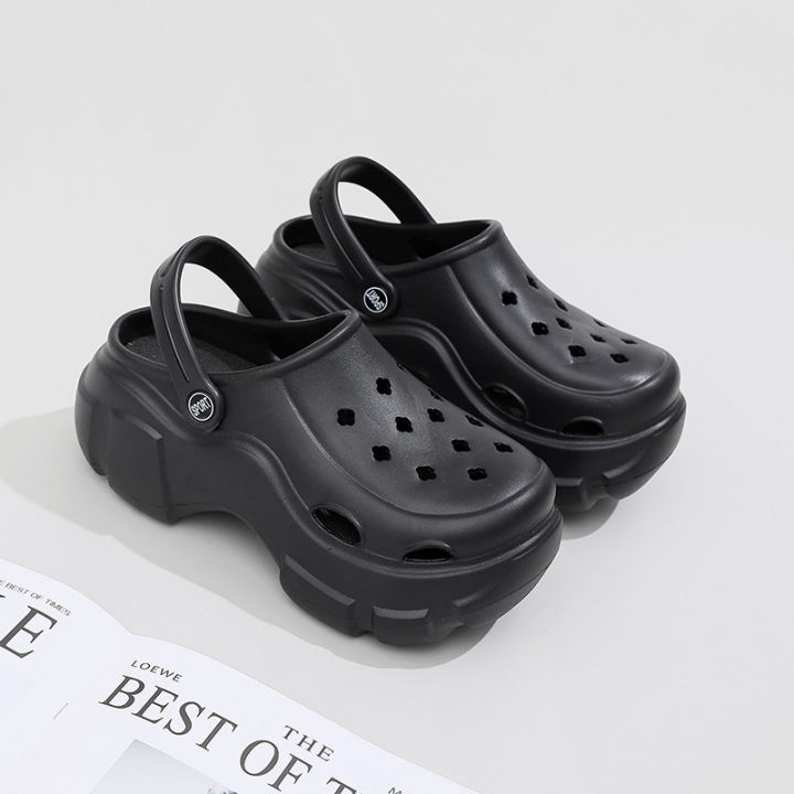 BEVERGREEN%207CM%20Summer%20Clogs%20Outdoor%20Waterproof%20Platform%20Women%20Slippers%20Beach%20Slides%20Massage%20Beard%20Black%20Designer%20Sandals%20-%20Image%204