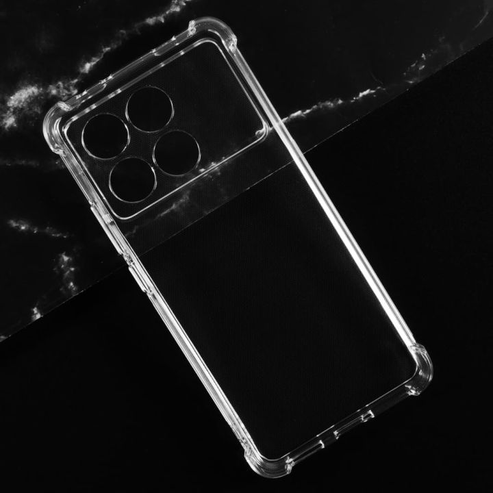 Xiaomi Redmi K70E 5G/Poco X6 Pro Premium Silicone Case Crystal Clear Soft TPU Ultra-Thin Transparent Flexible Protective Mobile Phone Back Cover
