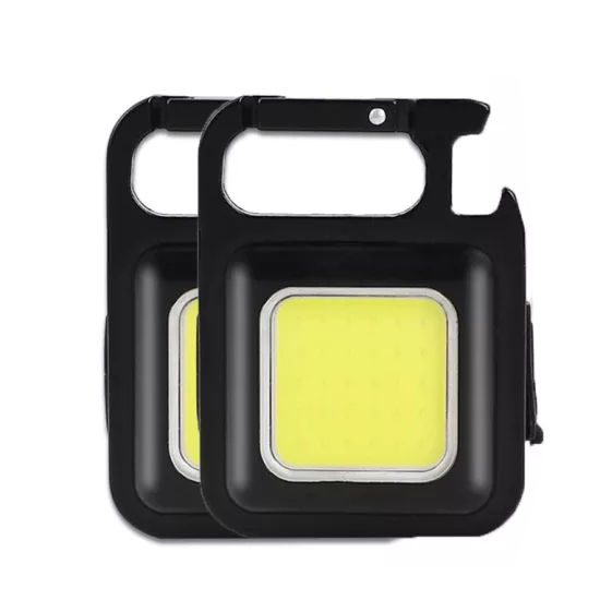 Mini LED Flash-light Work Light Portable Pocket Flas-hlight Keychains USB Rechargeable Small Light Corkscrew Waterproof Camping Lantern Magnet Design Fishing Emergency Lamp 3 Mode