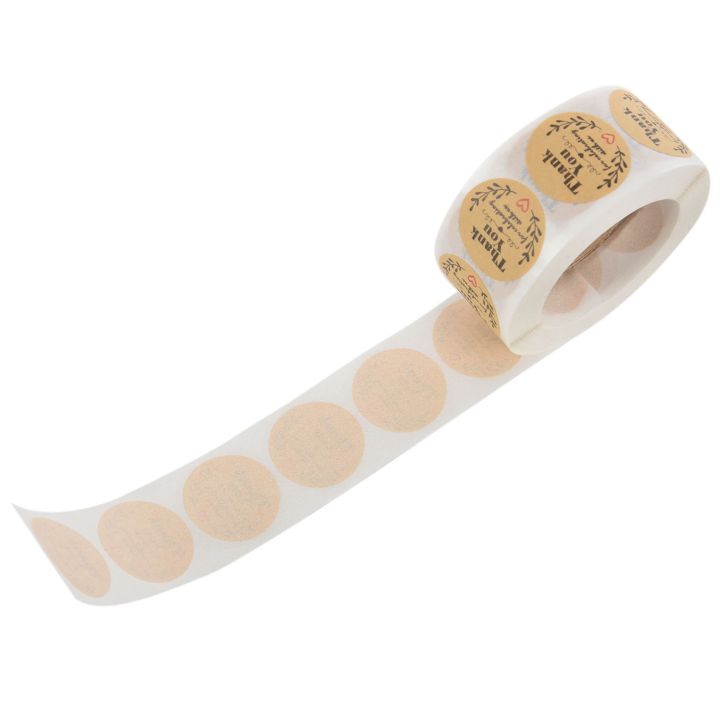 500%20Thank%20You%20Scrapbooking%20Label%20Adhesive%20Sticker%20Kraft%20Round%20Labels%208x5x4cm%20-%20Image%204
