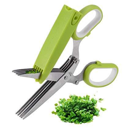 Vegetable%20Cutter%205%20Blade%20Scissor%20-%20Silver%20and%20Green%20-%20Image%204