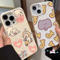 Pink Love Heart Puppy Bow Cartoon Banana Cute Elephant Casing Compatible For iPhone 7plus 15 XR 11 12 14 X 13 Pro Max 6S 8 15 6 7 Plus SE 2020 XS MAX Fashion Degradable Soft Case. 