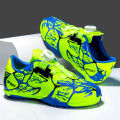 Children's Football Shoes Boy TF Broken Nail Sports Brush Shoe Breathable Elementary School Student Rotating Button Outdoor Training Shoes Boy. 