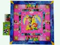 Plastic Carrom Board (Both side play : One side Carrom board & Other side Ludu ) - Frozen - Board game - Multi color - (20X20) Inch.