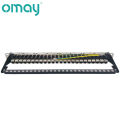 24 Port CAT6 Shield Patch Panel RJ45 Connector Applicable To 19 Inch Cabinet Network Cable Rack Ethernet Distribution Frame.