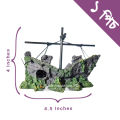 Aquarium Landscaping Decoration Ship Aquarium Fish and Shrimp Shelter cave.