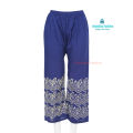 Fashion Trend Soft China Linen Fabrics Print Plazzo For Woman.