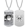 Anime One Piece Necklace Luffy Zoro Ace Law Nami Stainless Steel Pendant Fashion Man Woman Cosplay Accessory. 
