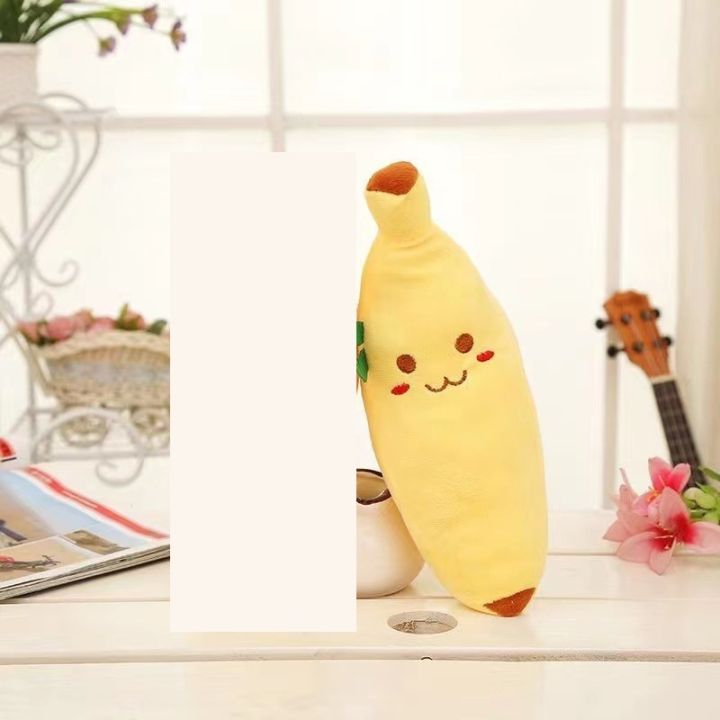 Banana Plush Toy Simulation Pillow Soft Banana Stuffed Hugging Toys Fruit Design