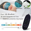 Comfortable Electric eye  Soothing USB rechargeable Adjustable Heated cooling eye masque pad Soft Portable Sleep  for SPA Travel Insomnia Computer work Eye fatigue. 