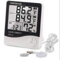 HTC-2 Indoor LCD Digital Temperature Humidity Meter Thermometer With Alarm Clock. 
