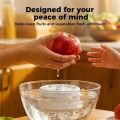 Fruit and Vegetable Washing Machine,Fruit Cleaner Device Waterproof Fruit Vegetable Purifier Clean Produce with Titanium.