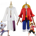 Anime One Piece Cosplay Costume Straw Hat Boy Country Monkey D. Luffy Clothes Christmas Party Carnival Adult Kids Shorts Kimono.