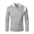 Men's Shirts Color Matching Fashion With Lapel Long Sleeve Shirt Two-color Splicing Shirts For Men Camisa Masculina Ropa Hombre. 