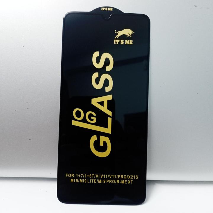 OnePlus 7 / OnePlus 6T - 9H Full Coverage Tempered OG Glass Screen Protector