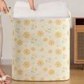 【Versatile】 Gift Non- Quilt Storage Bag Little Daisy Foldable Clothes Storage Bins with Handles Sorting Storage Box Home. 