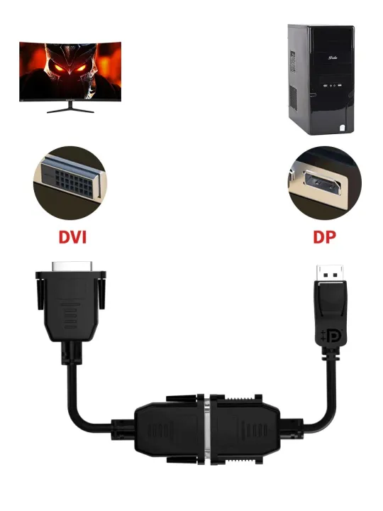 DisplayPort%20to%20DVI%20Cable%201080P%20DP%20to%20DVI-D%20monitor%20cable%20DisplayPort%20in%20to%20DVI%20out%20converter%20adapter%20for%20Nvidia%20HP%20Dell%20Asus%20-%20Image%202