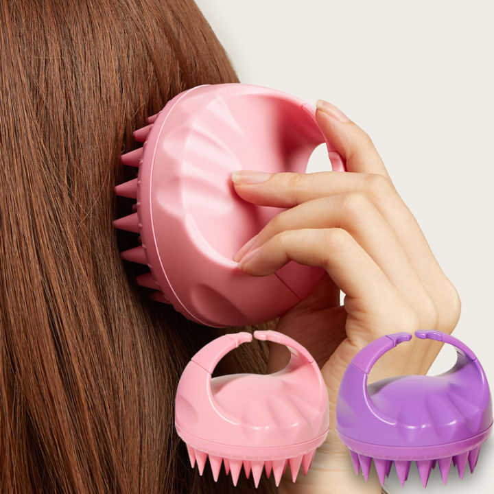 Scalp Comb With Handle Hair Washing Brush Scalp Scrubber Shampoo Brush Massager Clean Scalp Exfoliator Brush Head Scrubber Tools