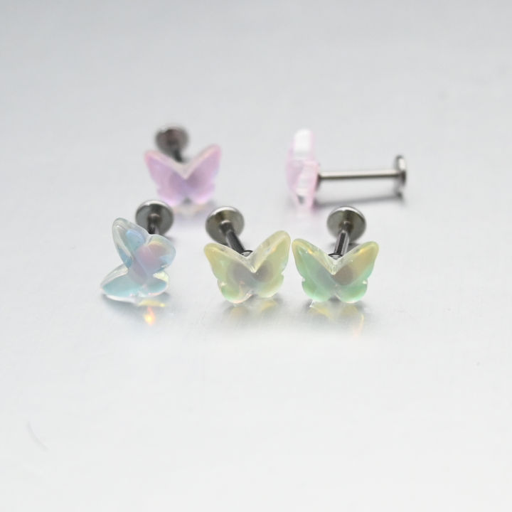 SMTNEK%20resin%20titanium%20steel%20outer%20teeth%20translucent%20rainbow%20color%20butterfly%20lip%20stud%20earrings%20stainless%20steel%20piercing%20jewelry%20-%20Image%204