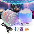 Bluetooth Mini Speaker Wireless Speaker Colorful LED TF Card USB Subwoofer Portable MP3 Music Sound Column For PC Phone.