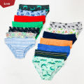 Pack of 5 Pcs Boys Assorted Multicolor Cotton Underwear Briefs With Fantasy Print From Levin. 