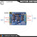 L293D Motor Driver Shield Module For RC Project-RC Car/LFR/Stepper/Servo motor Shield L293 Expansion Board 4.5-16V DC For Arduino Electronics Circuitry & Parts.. 