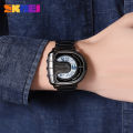 SKMEI Genuine Men's Electric Watch Life Waterproof Stainless Steel Watch Clock EL Luminous Countdown Double Time 2298.