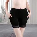 2022 Underwear Shorts Women Soft Cotton Lace Seamless Safety Short Pants Summer Under Skirt Shorts With Pockets Short Tights. 