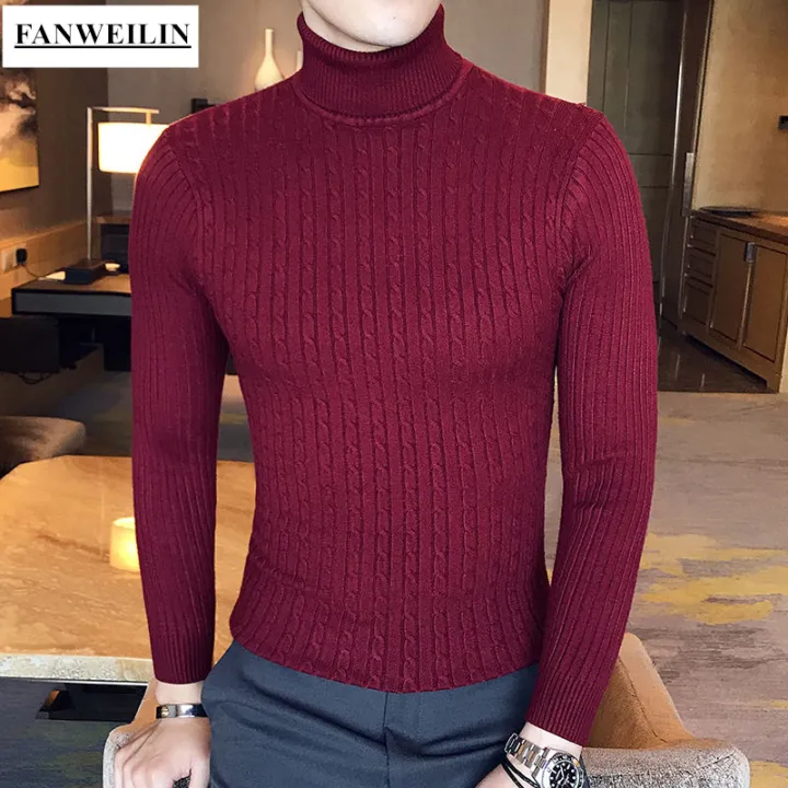 Casual%20Men%20Winter%20High%20Solid%20Color%20Sweater%20Turtleneck%20Brand%20Mens%20White%20Sweaters%20Slim%20Knitted%20Fit%20Pullover%20Twist%20Striped%20Knitwear%20-%20Image%203