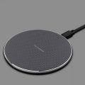 2pcs K8 10W Universal Aluminum Alloy Phone Wireless Charger, Specification:with 1m Cable.