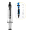 Fountain Pen-type Transparent Ballpoint Pen This pen has to be filled with ink ( No ink with ) ). 