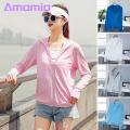 Women Sun Protection Jacket Lightweight Uv Protection Jacket for Women Breathable Sunscreen Coat with Quick-drying Fabric Perfect for Cycling Camping Zipper Opening Hooded Design Women Outdoor Sunwear. 