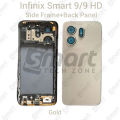 For Infinix Smart 9 9 HD Full Body Housing With Camera Glass (LCD Frame, Side/Middle Frame, Back Panel/Backshell). 