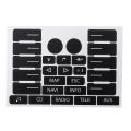 Radio Climate Headlight Window Switch Button Repair Decal Sticker For VW Touareg. 