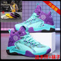 Kobe Summer Mesh Breathable Basketball Shoes Men's Primary and Secondary School Students Older Boys Friction Low-Top Sneakers with Sound.
