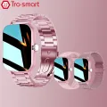 Pink Color Smart Watch Women Ladies Smartwatch Silicone Stainless Steel SmartClock For Android IOS Female Fitness Tracker. 