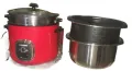 Vision Rice Cooker 2.8L 1000W REL-Prime (Double Pot) Red. 