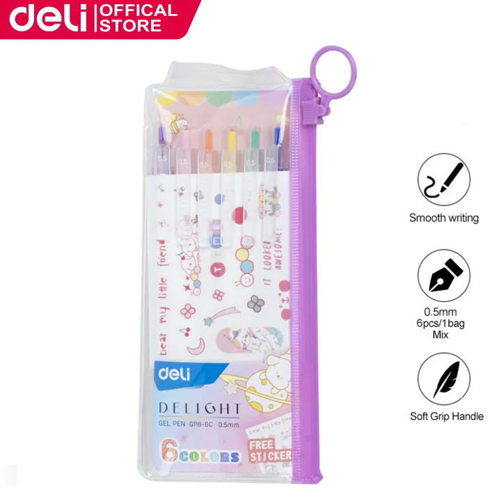 Deli%20EG118-6C%20Colors%20Gel%20Pen%200.5mm%20(6Pcs/Bag)%20-%20Image%202
