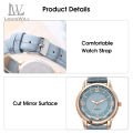 New LouiWill Women' Watch Fahion Quartz Movement Belt Watch trap Watche Two-color Dial Deign Cutting Diamond Mirror urface Elegant Deign Watch Writwatch With Luminou Pointer. 