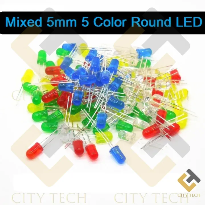 LED%20Mixed%205mm%205%20Color%20100Pcs%20Green%20Red%20Yellow%20White%20Blue%20Round%20LED%20Light%20Emitting%20Diode%20Basic%20Light%20Bulbs%20For%20Electronics%20Project%20Indicator%20Front%20Panels%20Light%20DIY%20-%20Image%205