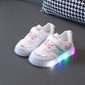 Size 21-30 Girl Glowing Sneakers Children Led Casual Shoes Boys Led Slippers Luminous Sneakers for Girls Wedding Shoes.