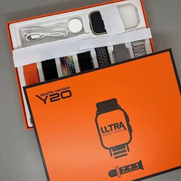 Y20 Smart Watch Series 8 Ultra 7 in 1 Watch Straps - Stay Connected and Monitor Your Health - An All-in-One Smartwatch to Fit Your Lifestyle