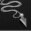 Arrow Necklace Stainless Steel Trendy Fashion Arrow Design Chain for Men. 