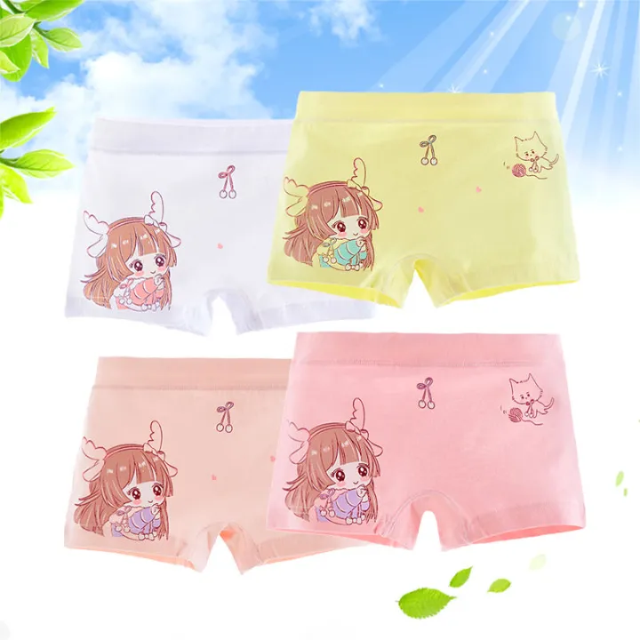 Girls'%20Underwear%20Pure%20Cotton%20Boxer%20Brief%20Little%20Girl%20Children's%20Underwear%20Boxer%20Shorts%20Medium%20and%20Big%20Children%20Cotton%20Baby%20Summer%20-%20Image%203